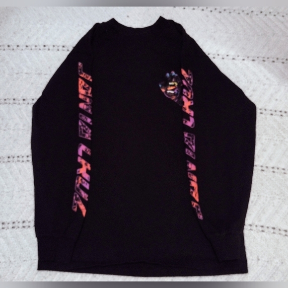 Santa Cruz Screaming Hand Long Sleeve Shirt Black Purple Men's Small  Skater - Picture 2 of 10